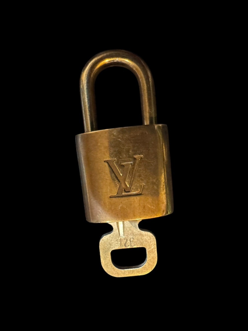 Louis Vuitton Brass Padlock Key #321 & COA